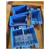 5 Blue Outlet Boxes