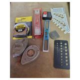 Tape Measures, Levels, Chalk Lines