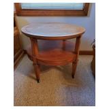 Round Wooden End Yable with Rollers