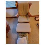 Glider Chair with  Ottoman,