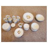 Kensington Ironstone Handcrafted Dish Set 76 pc