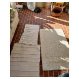 3 White Rugs