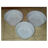 Corning Ware Set- two 750ml and one 500ml