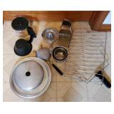 Cheese Graters, Metal Bowls, Bunn Coffee pot