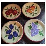 4 Sonoma Fruit Plates