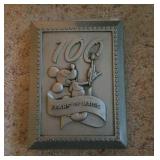 Mickey Mouse photo frame, metal