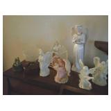 Angels & religious decor, 9 pieces