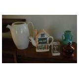 Pottery & decor items, 5 pieces