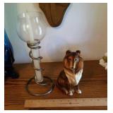 Collie & candlestick
