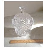 Lead crystal candy dish