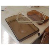 3 Pyrex & Fire King baking dishes