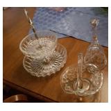 Crystal bell, basket, tid-bit server