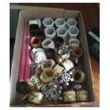 Napkin rings & candles