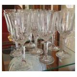 19 assorted crystal stems