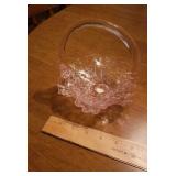 5.5" Pink Fenton basket