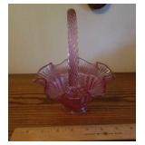 Pink Fenton basket