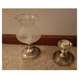 Silverplate candlesticks