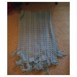 Blue afghan