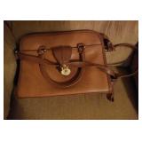 Brown leather Maggie Lawrence purse
