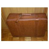 Large brown suitcase