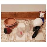 6 pc Decor Rabbit Strawberry Candle
