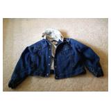 Yukon Trail denim coat with hood, large