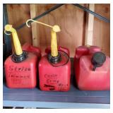 3 - 1 Gallom Gas Cans