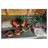 Goggles, clothesline Pulley, Extention Cord Plug