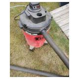 16 Gallon Shop Vac Hose Damaged 1.5 h.p. wet/ d