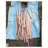 Dowel rod pieces and Box