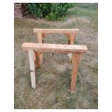 2 Wooden Saw Horses