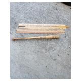 Wooden Bat, Wooden Yard Sticks