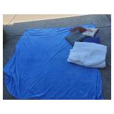 Blue Blanket Pillows Gull Size Matress Pad Cover
