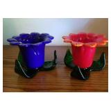 2 pieces of art glass