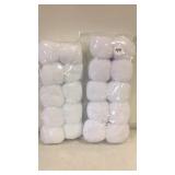 2 packs of 10 indoor Snowballs