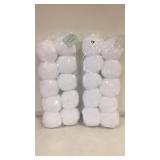 2 pks indoor snowballs 20 total