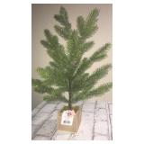 Fake evergreen tree (18 inches tall)