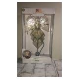 Light up Angel tree topper 11.5 in tall  WORKS