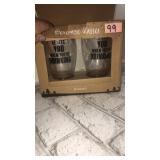 Holiday Beverage glasses 2count