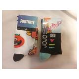 2 Pair Child Socks-  Fortnite and  JOJO SHOE S
