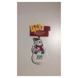 Personalized snowman ornament