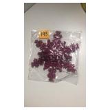 Glitter snowflake ornaments 2 count