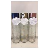 Set of 3 glass water bottles 18.26 oz