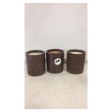 3 fireside scented candles