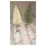 Set of 2 bottle brush trees