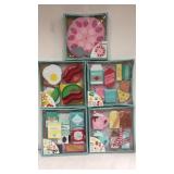 5 sets wooden play food