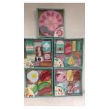 5 sets wooden play food