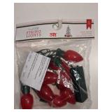 8 count red LED string lights