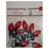 8 count LED red string lights