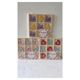 3 sets wooden tic-tac-toe games
